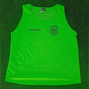 Marathon Authentic Ecuador Team Training Sleeveless Green Top Men’s Sz: XL